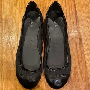 Womans Authentic Coach Ballet Flat Shoes Size 8